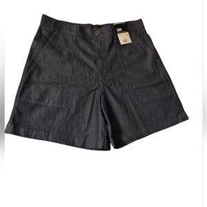 Nwt Lee Comfort Waistband Fresno Women's Denim 6" Short Stretch 12